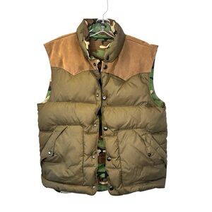 Denim & Supply Ralph Lauren reversible Down Camouflage Vest size Medium